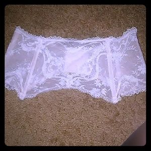 Ivory garter belt